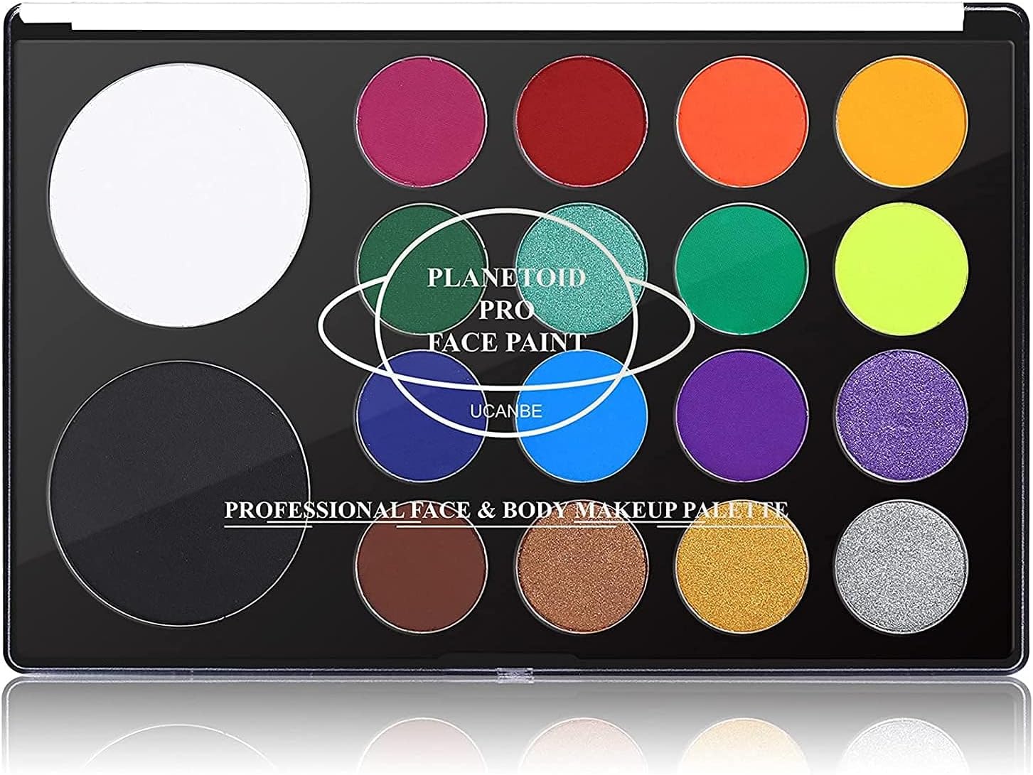 UCANBE Face & Body Paint, Water Activated SFX Makeup Palette - Extra Large White...