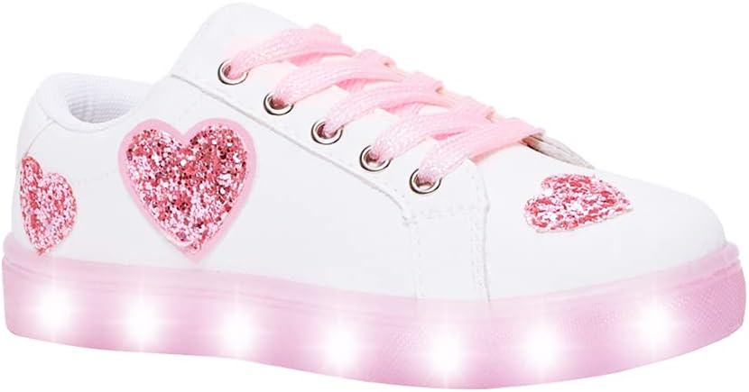 FabKids Kids Sneakers Boys Girls White Shoes Low Top Lace Up Footwear for Toddle...