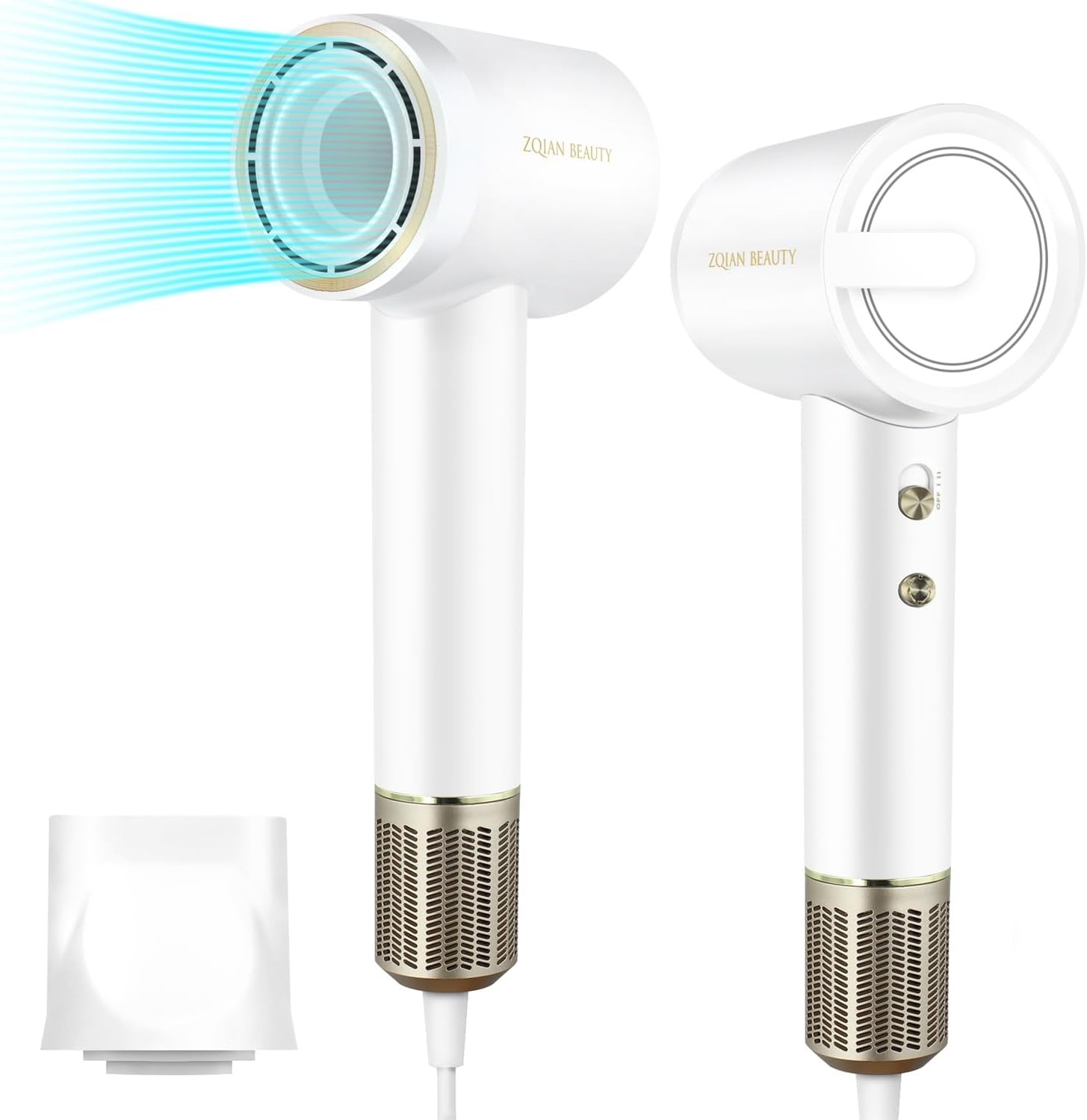 Hair Dryer, 200 Million Negative Ionic Hair Dryer, High-Speed Blow Dryer with 11...