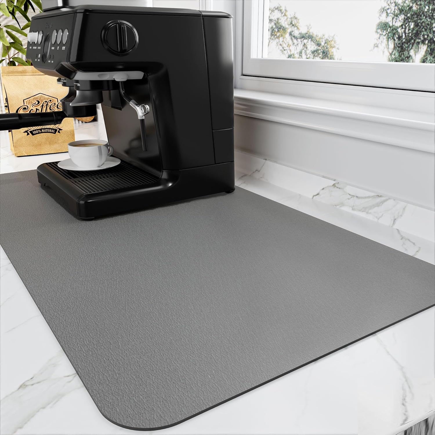 Coffee Mat, Special Coffee Bar Mat for Countertops, Innovative Coffee Bar Access...