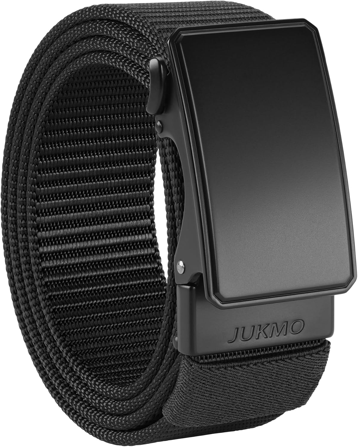 JUKMO Men's 1.5" Nylon Ratchet Belt, Casual Web Click Belt with Slide Buckle for...