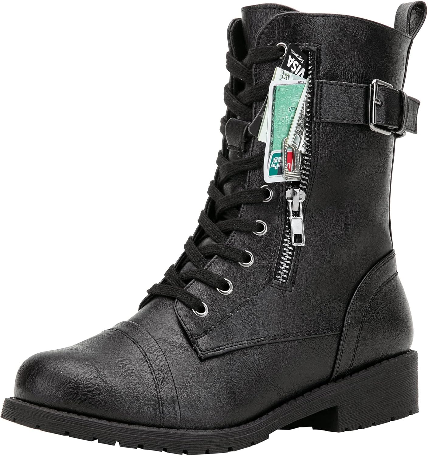 Vepose Women's 928, Special Military Combat Boots, Innovative Mid Calf Boots wit...
