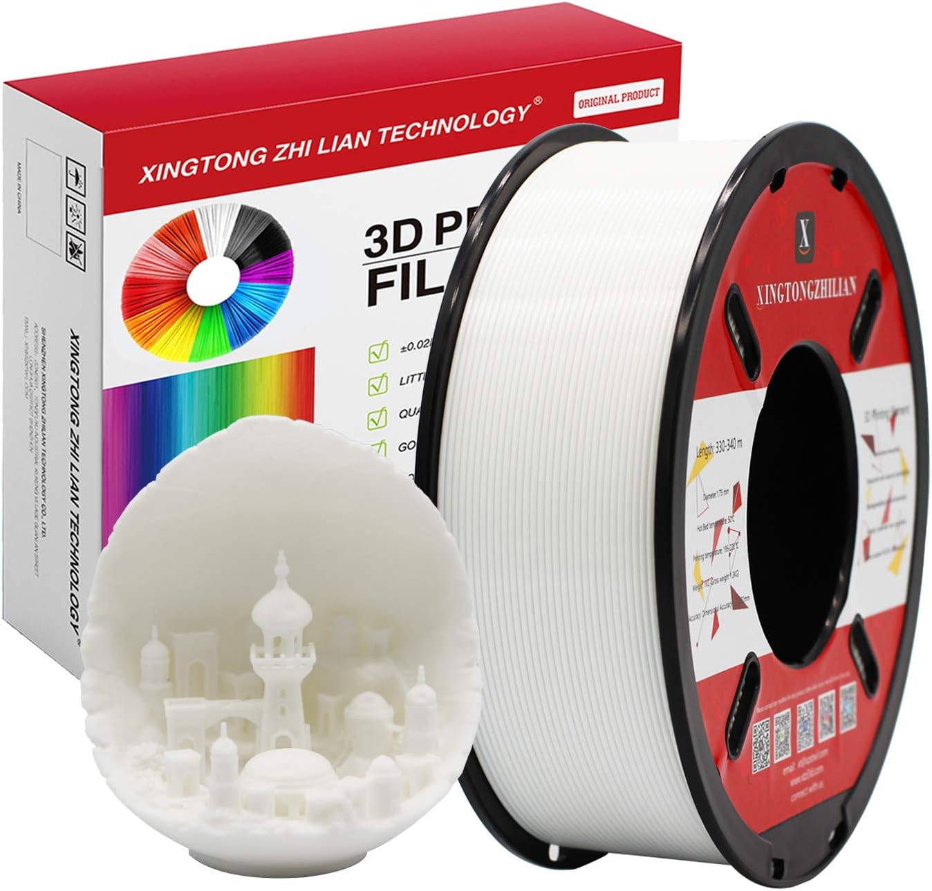PLA 3D Printer Filament, PLA Filament 1.75mm, 1.75mm Printing Material Accuracy...
