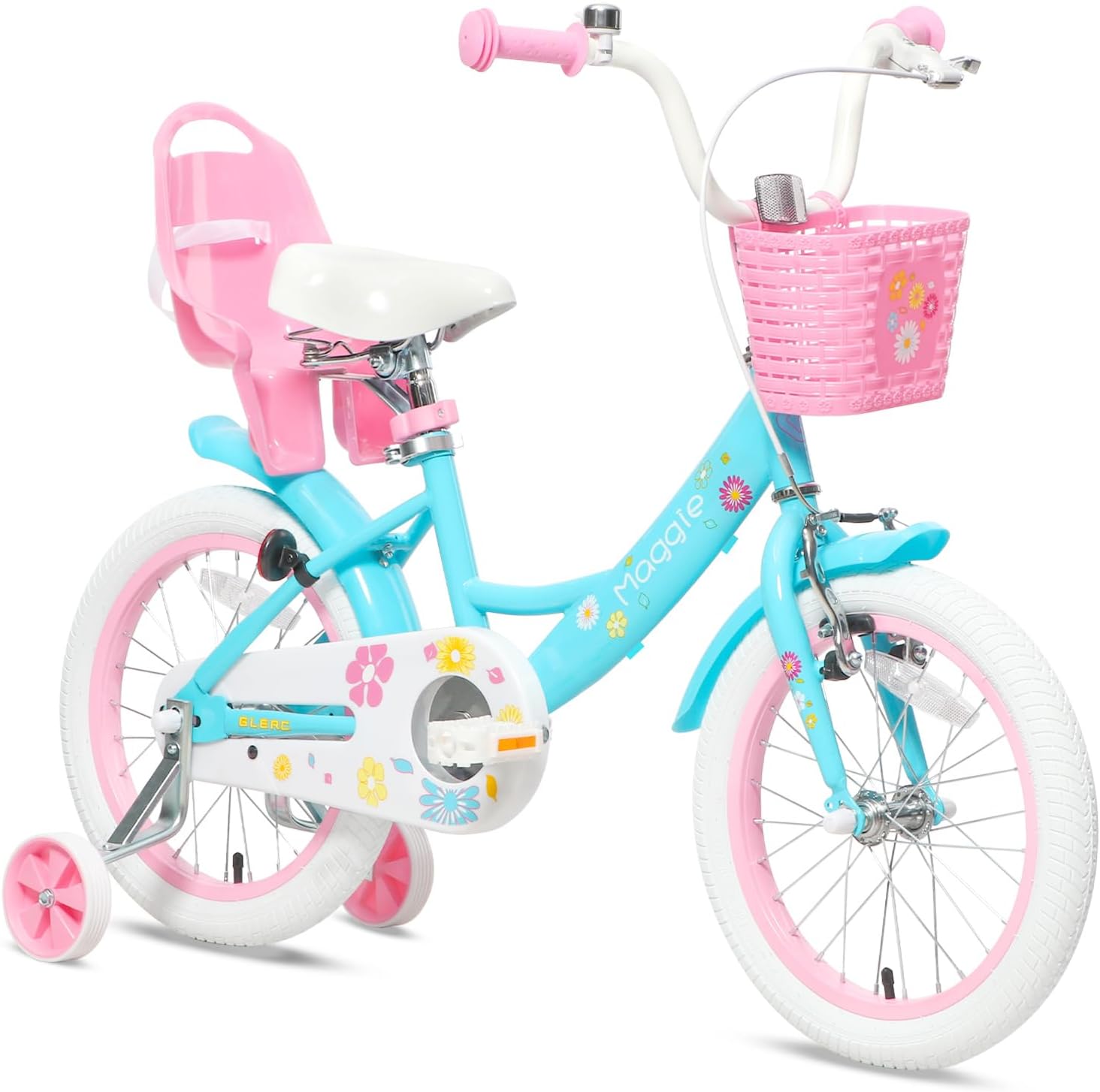 Maggie 12 14 16 20 Inch Bike Ages for 1-13 Year Old Girls Princess Style with Do...