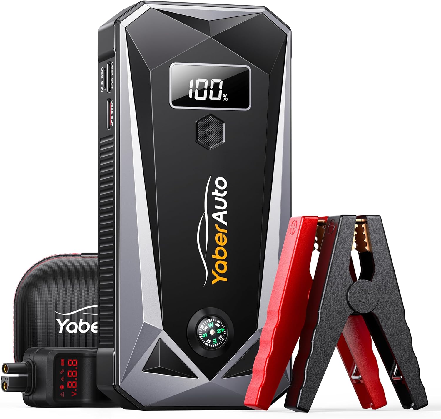 YaberAuto 5000A Car Battery Jump Starter for All Gas/10.0L Diesel Engines, 99.16...