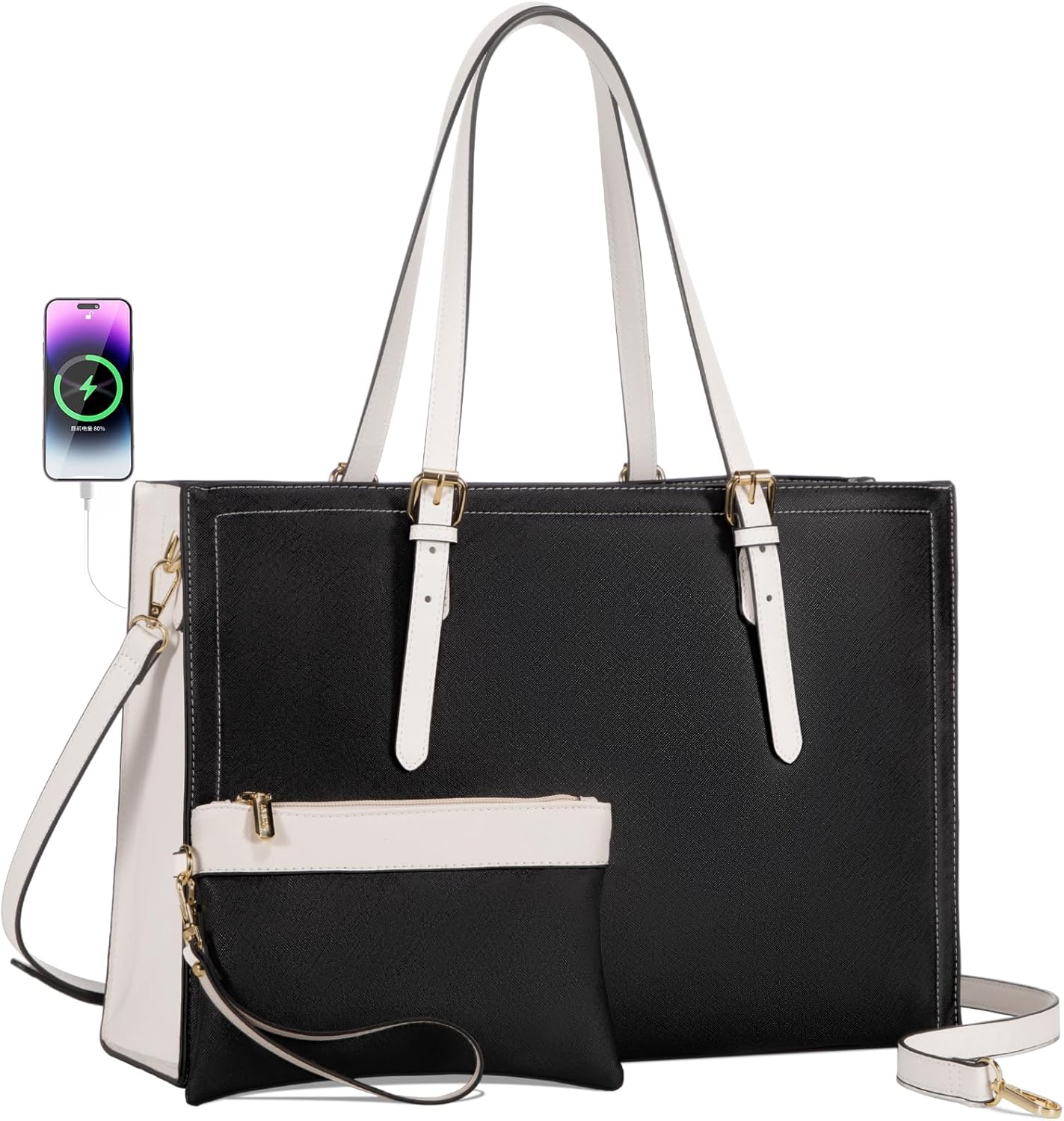 LOVEVOOK Laptop Tote Bag, Special Briefcase for 15.6 Inch Computer, Innovative W...