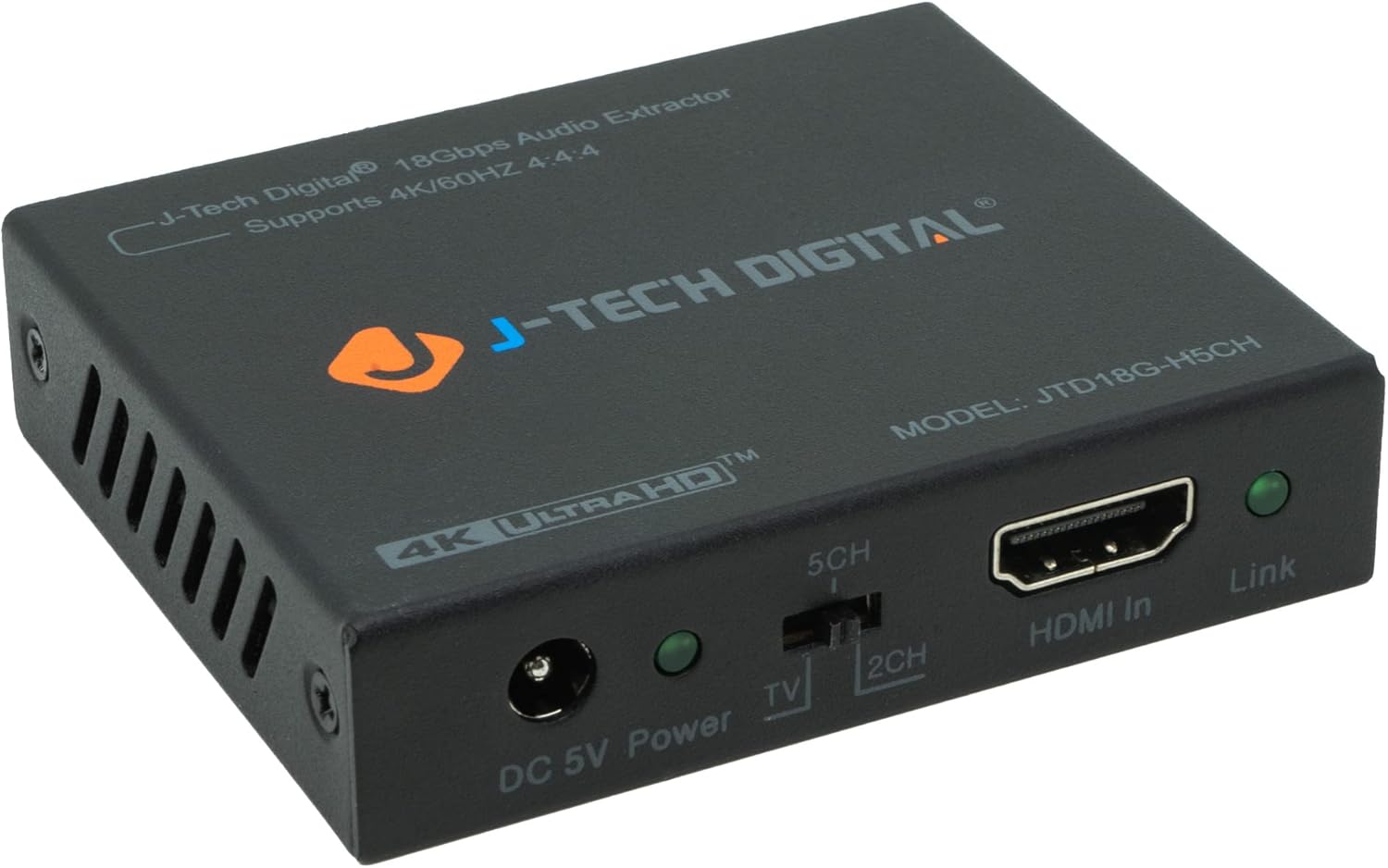 4K 60Hz HDMI Audio Extractor Converter SPDIF + 3.5...