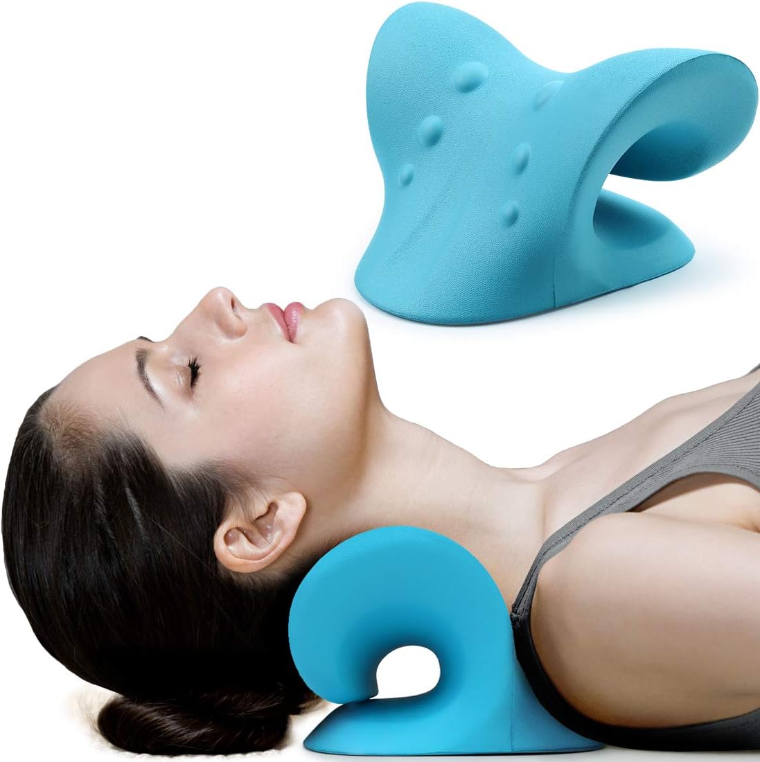 RESTCLOUD Neck and Shoulder Relaxer, Cervical Traction Device for TMJ Pain Relie...