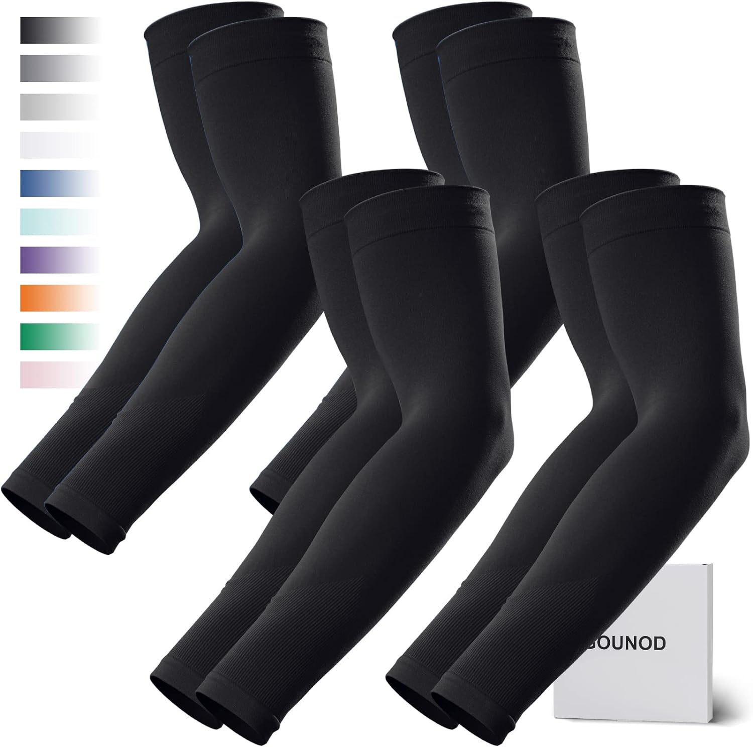 GOUNOD Arm Sleeves for Men Women,Compression Sleeves to Cover Arms for Men Worki...