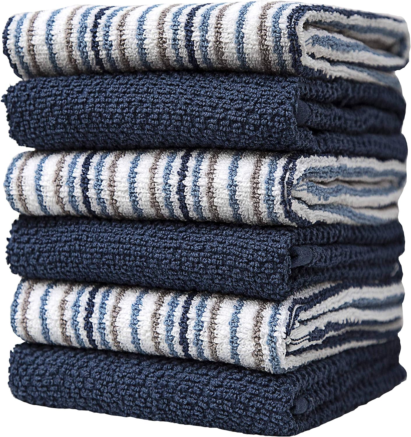 Kitchen Towels 16”x 26” - 6 Pack | Large Cotton Kitchen Hand Towels | Dish Towel...