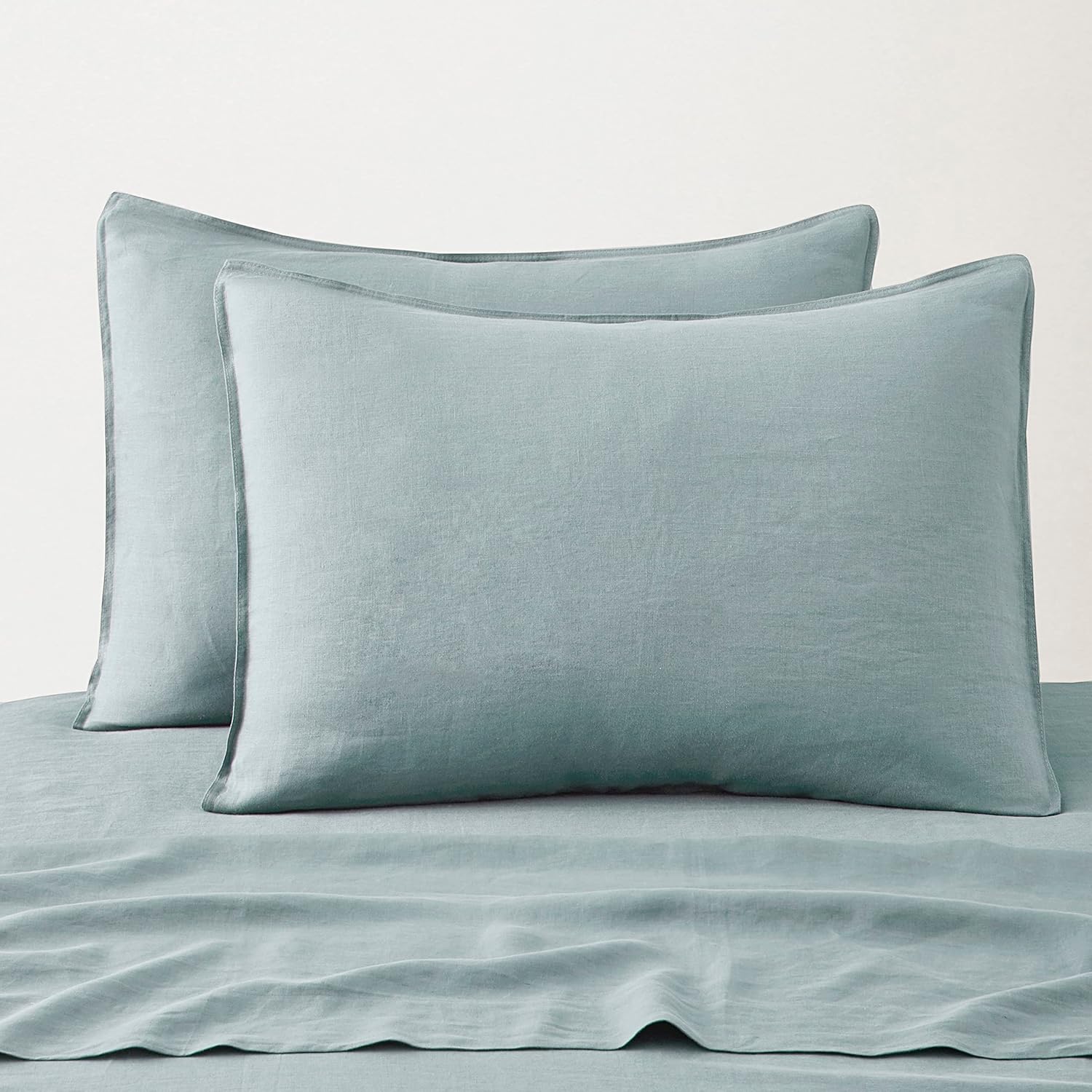 ATLINIA Linen Pillow Cases King Sham - 20 x 36 Inch Bed Pillow Protector Cover S...