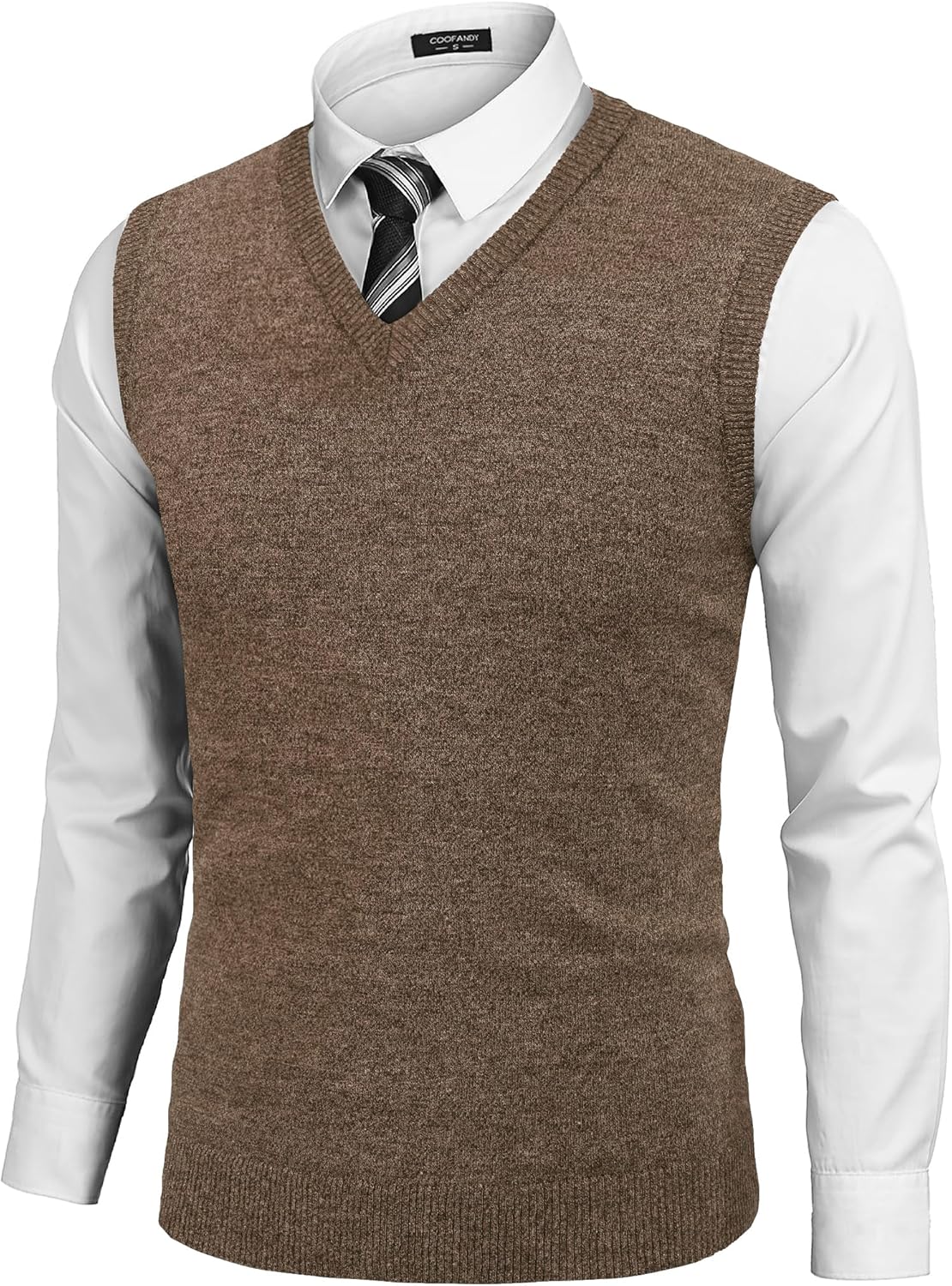 COOFANDY Men's Sleeveless Sweater Vest, Special Lightweight V-Neck Cotton Vest P...