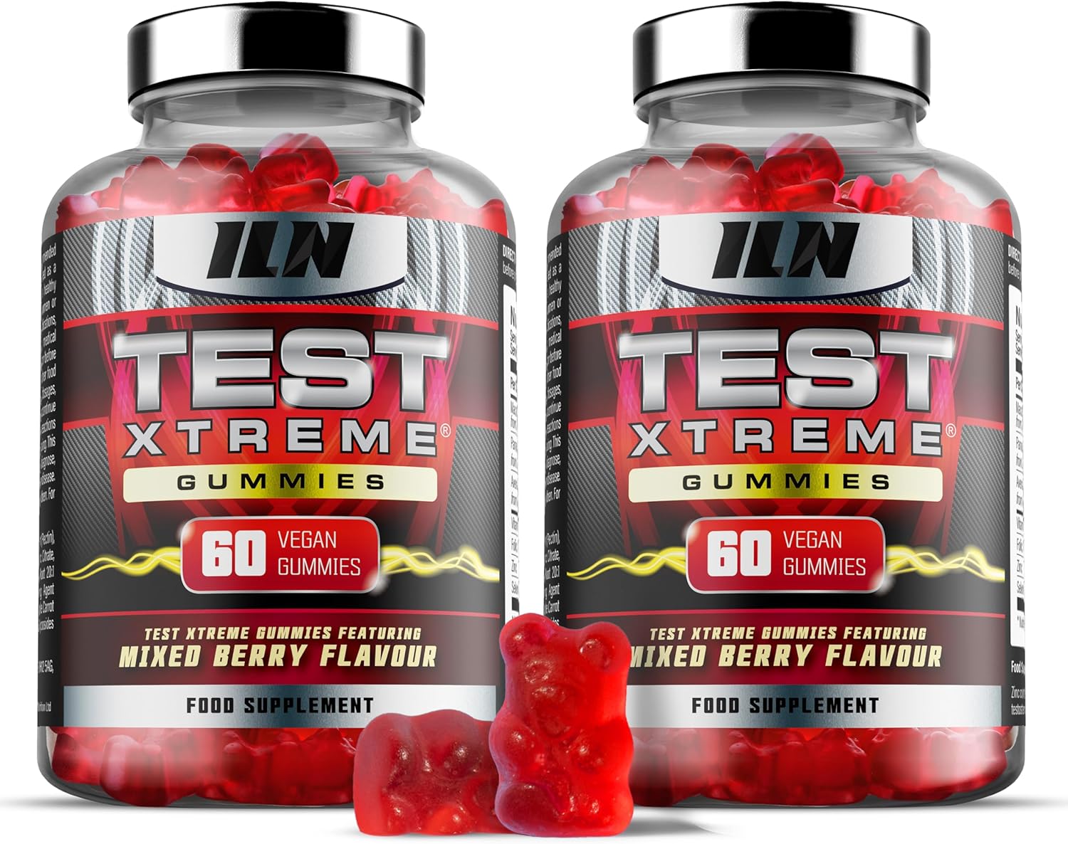 Test Xtreme Gummies for Men (120 Gummies - 2 Month Course) - High Strength Boost...