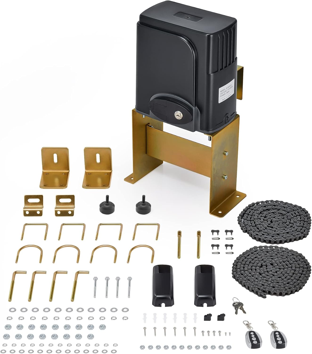 CO-Z CG1401 Upgraded Sliding Gate Opener with Alarm System, 1400lb Automatic Ope...