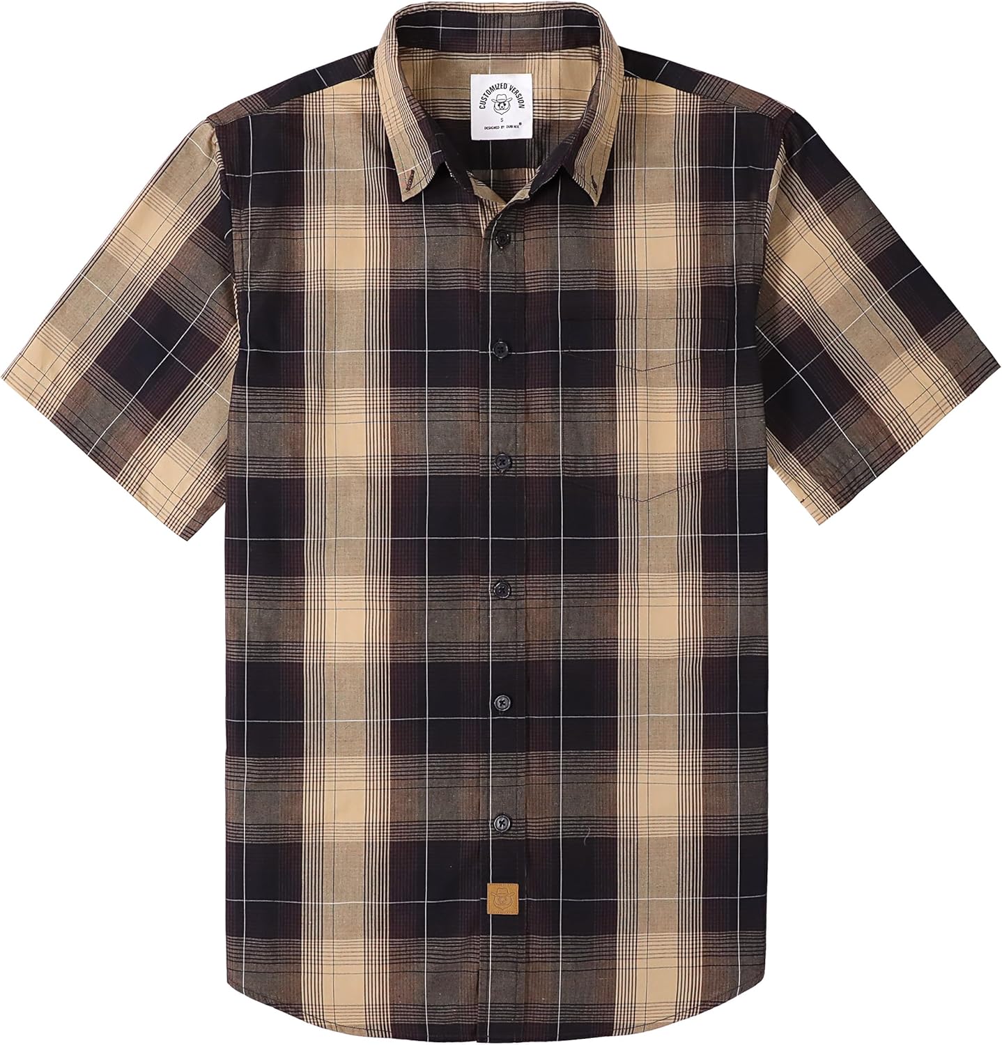 **Best Dubinik® Mens Short Sleeve Button Down Shirts, Special Summer Vintage Sho...