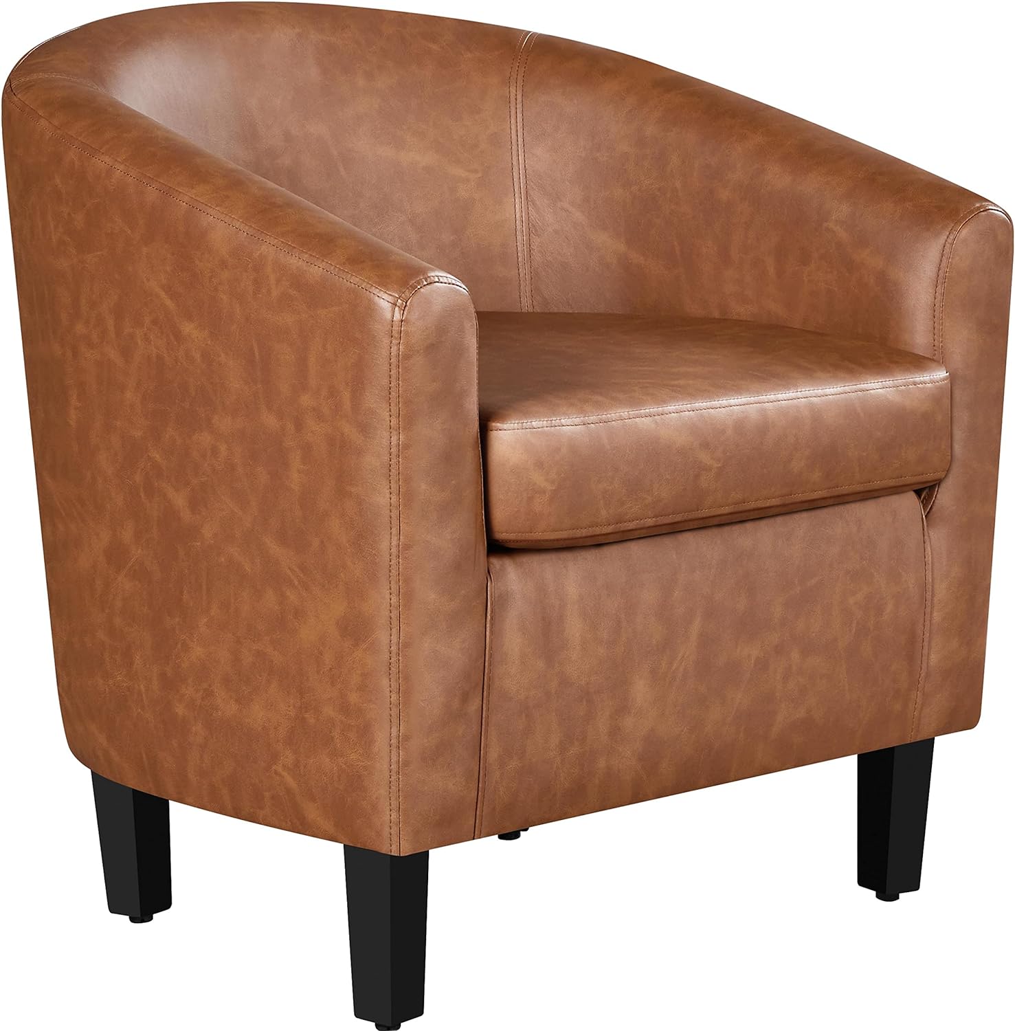 Yaheetech Accent Chair, Special Faux Leather Armchair, High-Quality Comfy Club C...