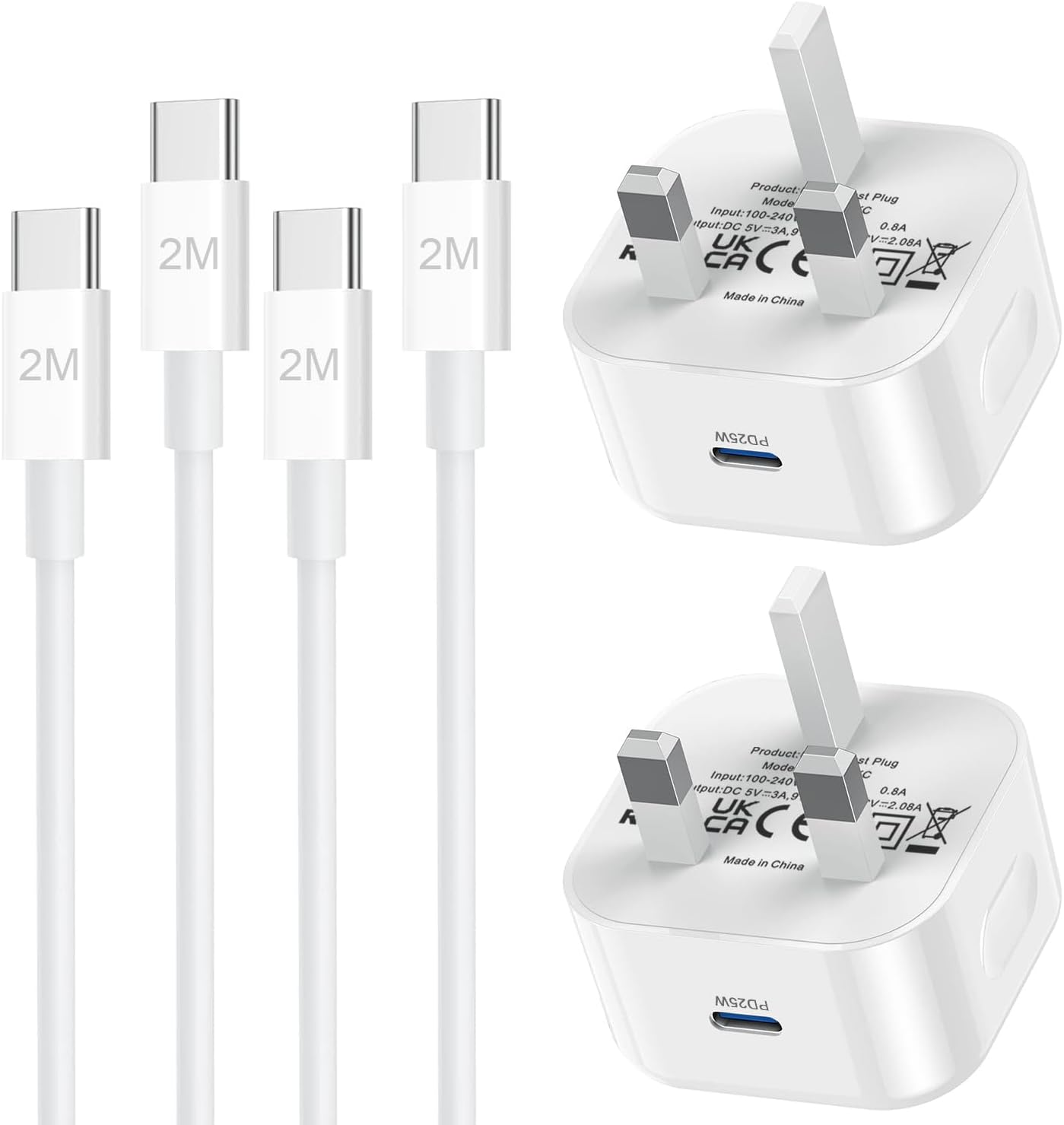 2PACK Samsung Phone Fast Charger, Special USB C 2M Charger for Samsung Galaxy S2...