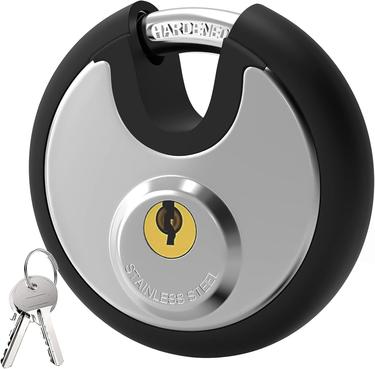Key Padlock Outdoor, [Waterproof] [Anti Cut] Diyife 70mm Stainless Steel Disc Lo...