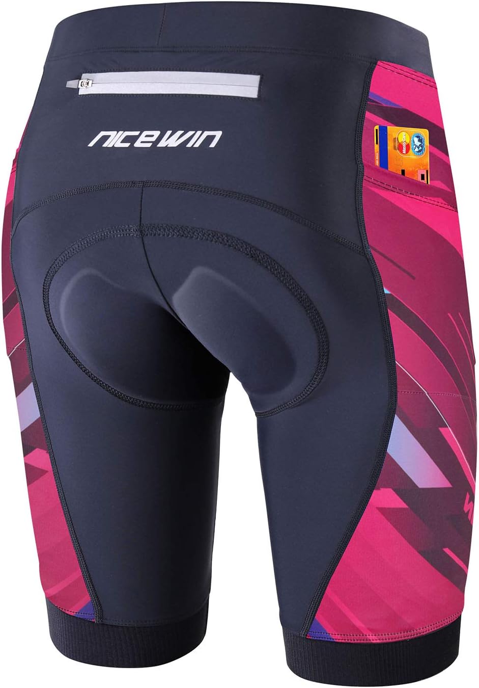 NICEWIN Biker Shorts for Women Padded Cycling Tights High Waist Riding Short Leg...