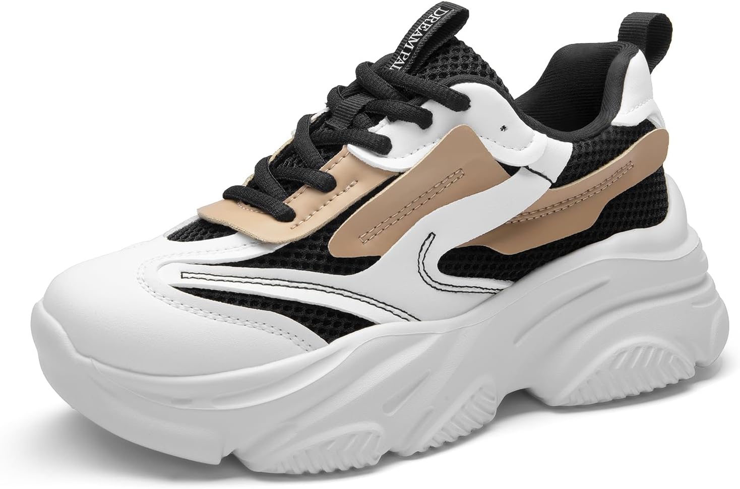 DREAM PAIRS Women's Platform Chunky Sneakers, Special Fashion Sneakers for Walki...