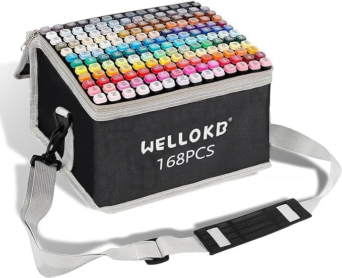 Alcohol Markers, Dual Tip Permanent Art Markers for Coloring, Illustrations, and...