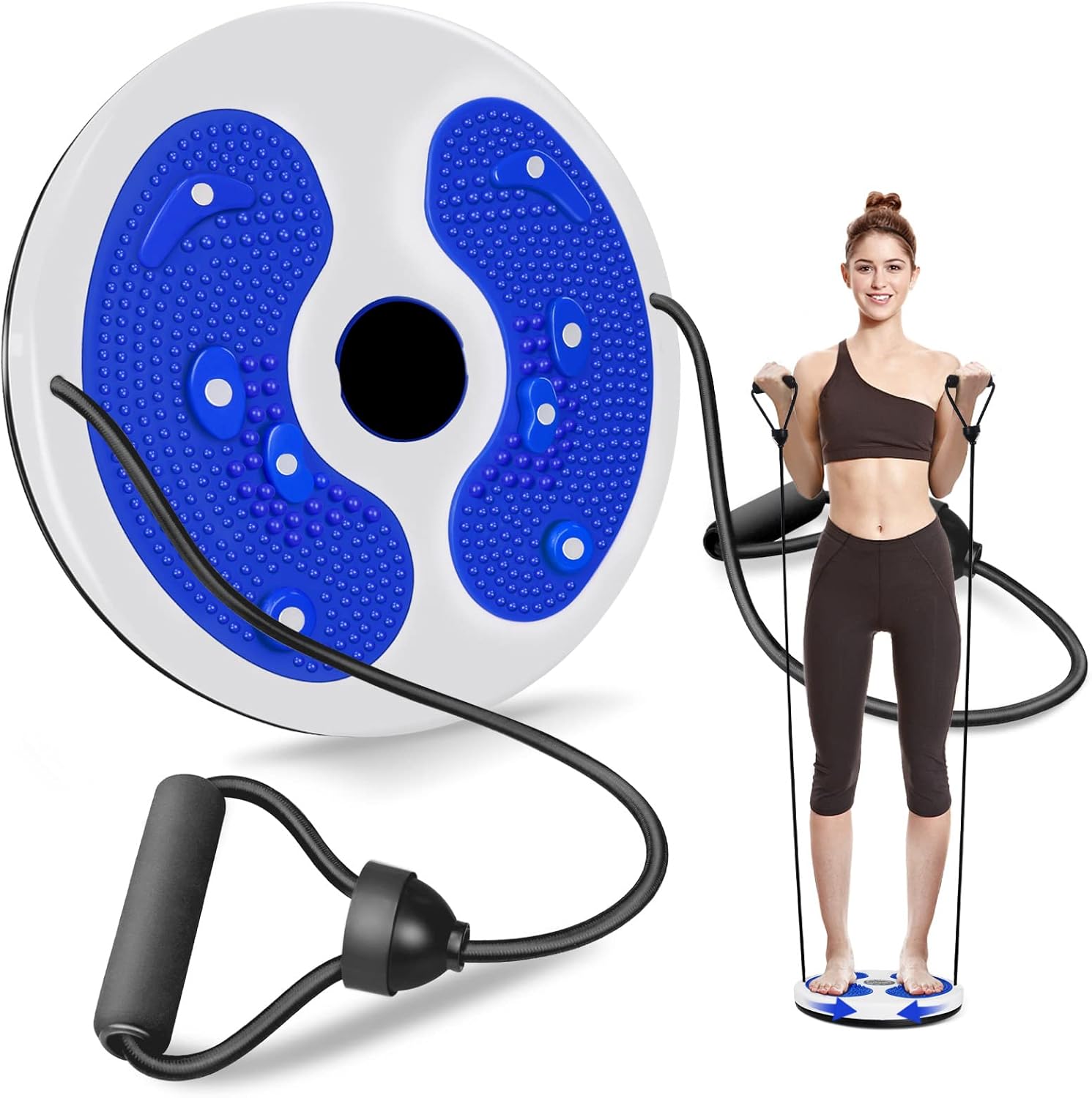 MAIKEHIGH Waist Twist Disc, Waist Slimming Balance Rotating Disc Multi-functiona...