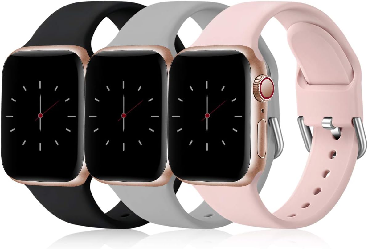 Wepro Pack 3 Straps Compatible with Apple Watch Strap 46mm 42mm 45mm 44mm 41mm 4...