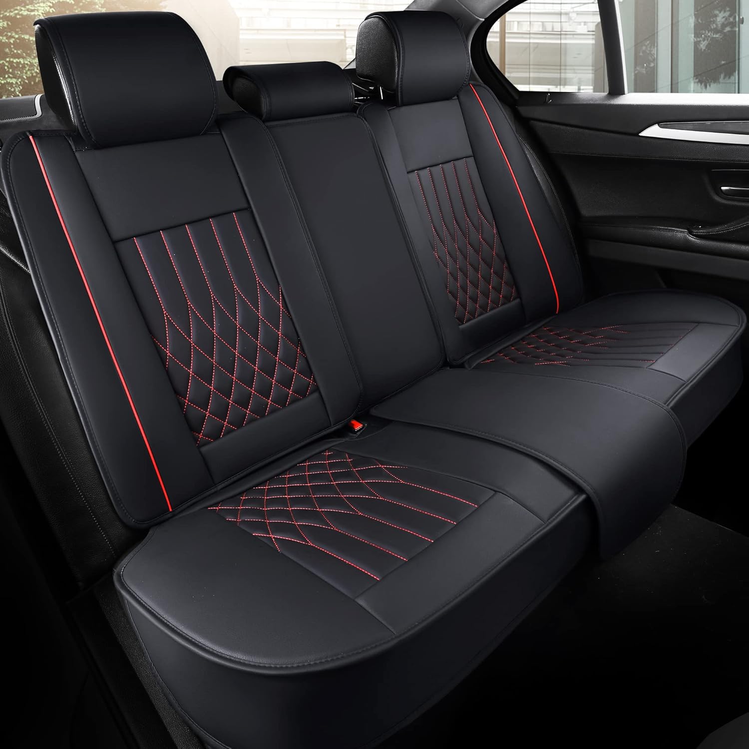 Aierxuan Rear Car Seat Covers, Special Automotive Vehicle Cushion Cover with Wat...
