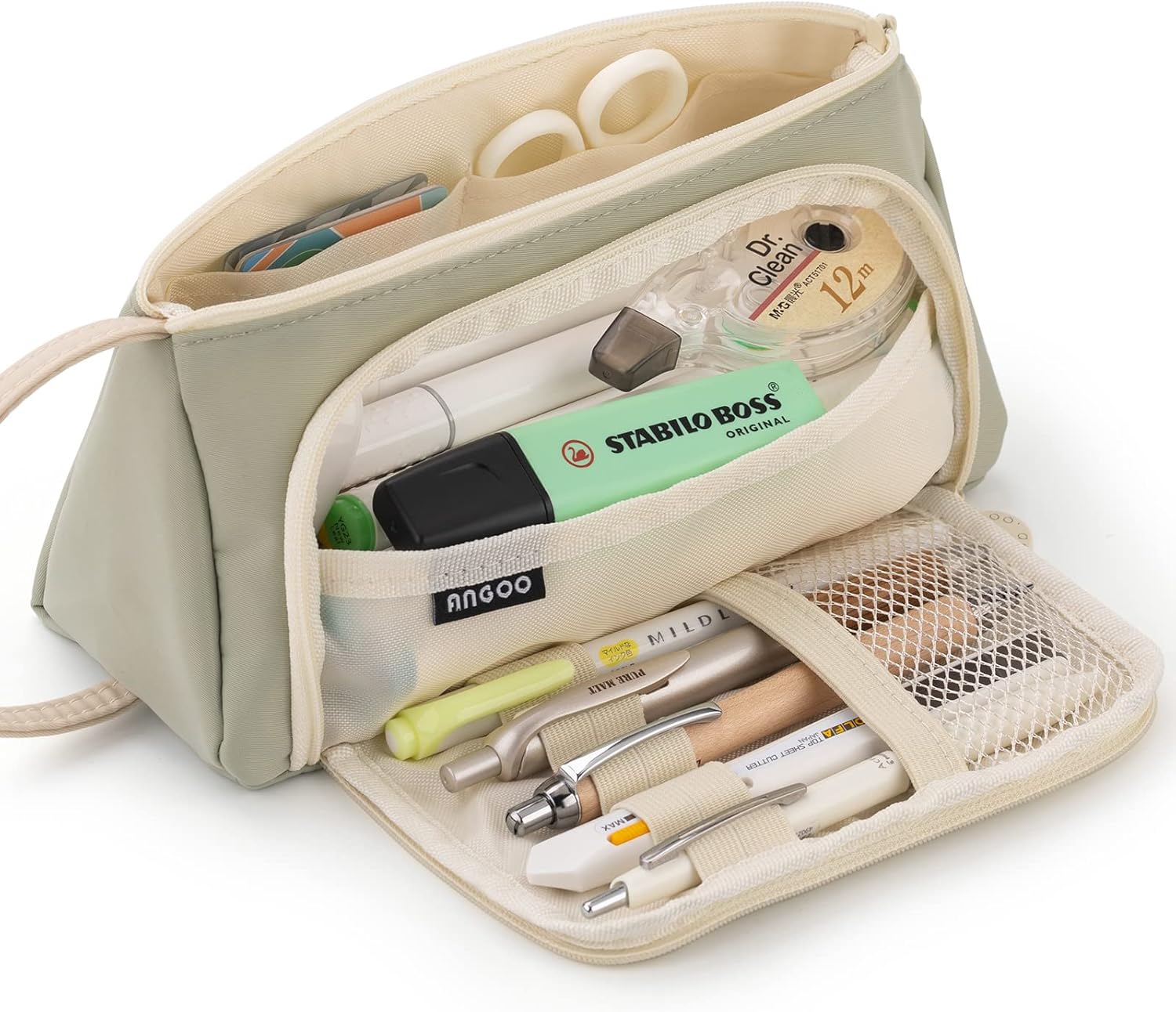 EASTHILL Big Capacity Pencil Case Pouch Pen Case Simple Stationery Bag School Co...