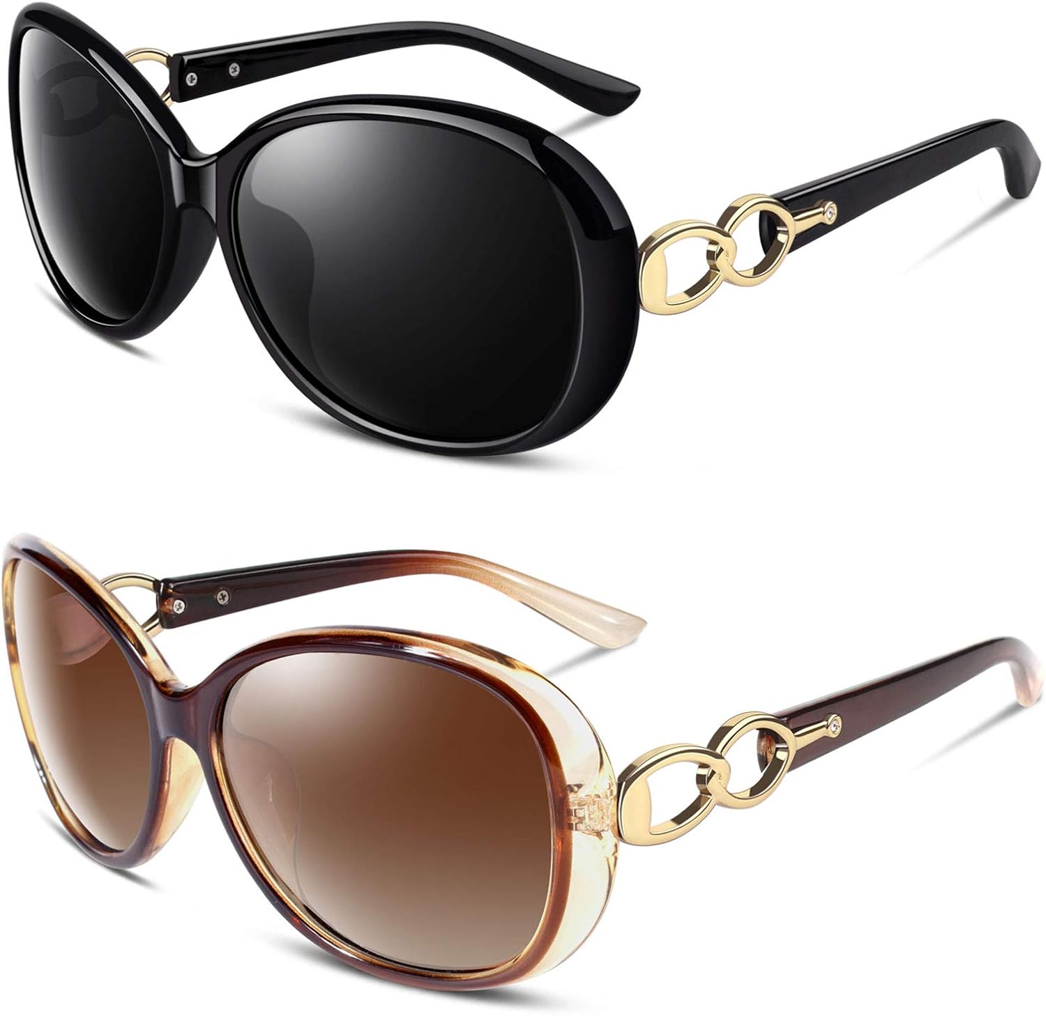 Sunier Sunglasses Womens Polarized Trendy Oversized Sun Glasses Fashion Ladies S...