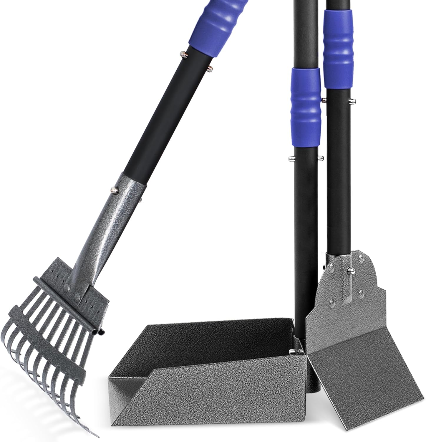 Heeyoo Dog Pooper Scooper, Dog Poop Tray and Rake Set, Pet Waste Removal Scoop w...