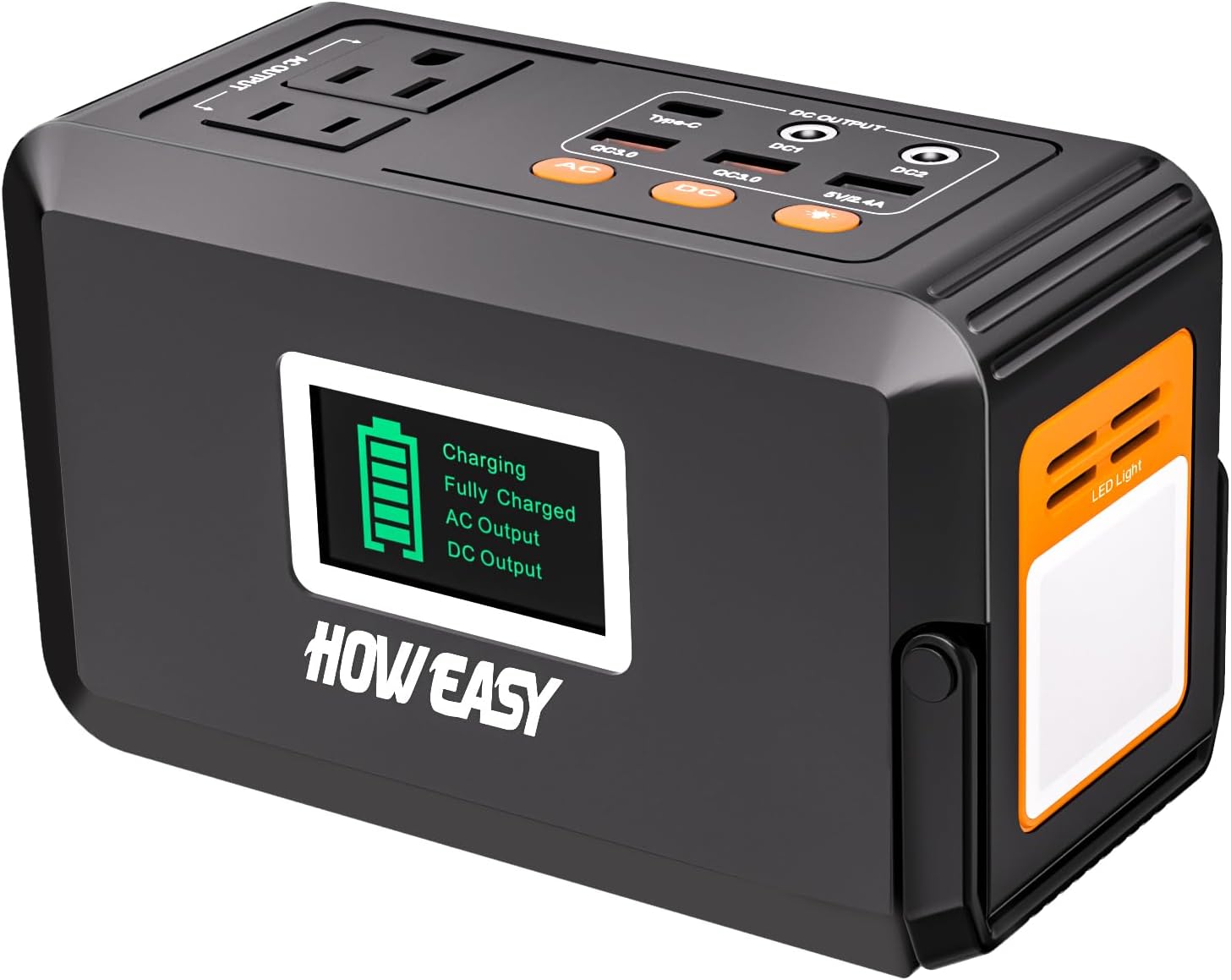 HOWEASY 120W Portable Power Bank, 88WH/24000mAh Portable Laptop Charger Battery...