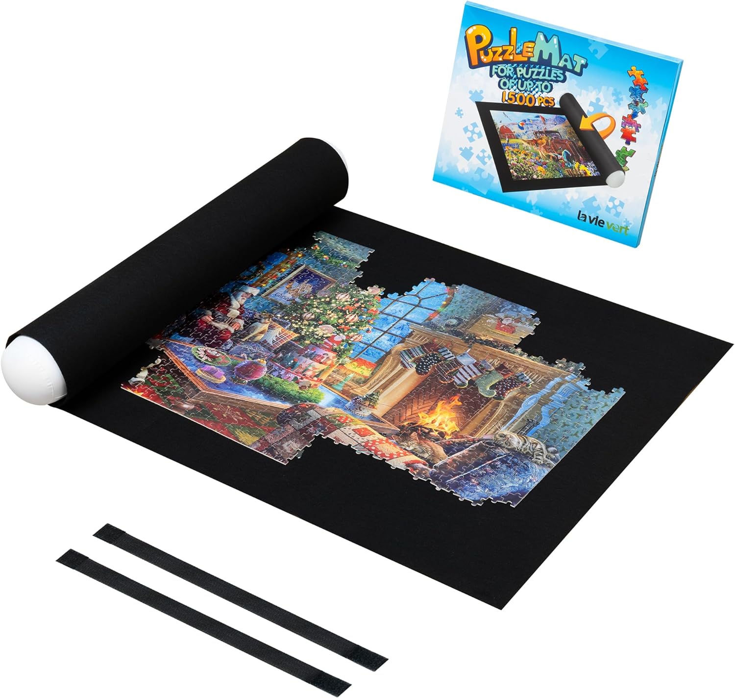Lavievert Jigsaw Puzzle Roll Mat Puzzle Storage Puzzle Saver, Environmental Frie...