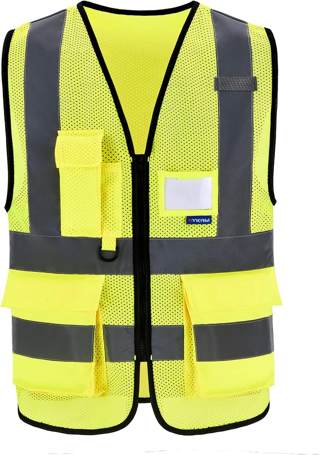 AYKRM 21 colors high Vis vest Zipper Front High Visibility vest Hi Vis Executive...