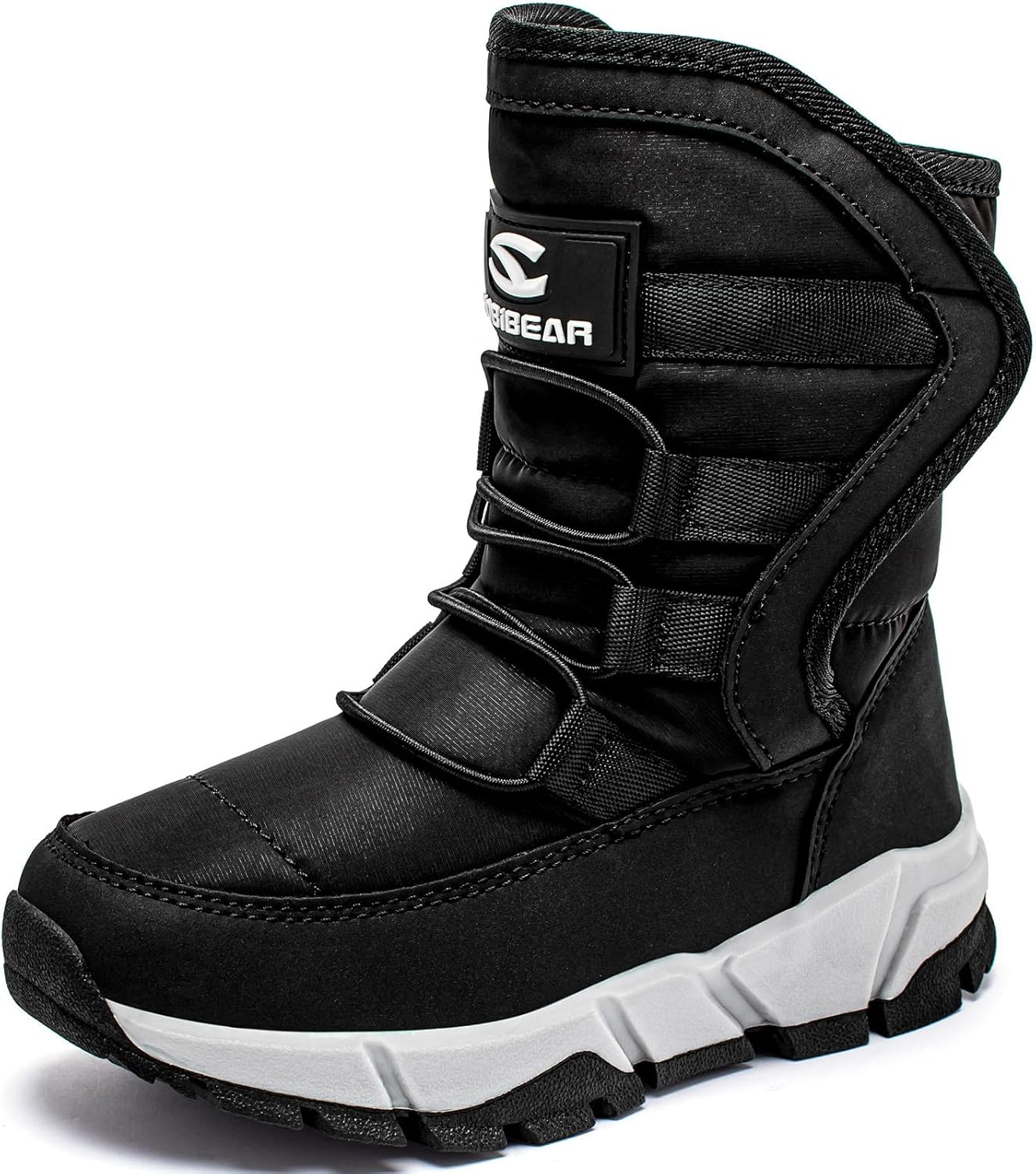 GUBARUN Boys Snow Boots Winter Waterproof Slip Resistant Cold Weather Shoes (Tod...