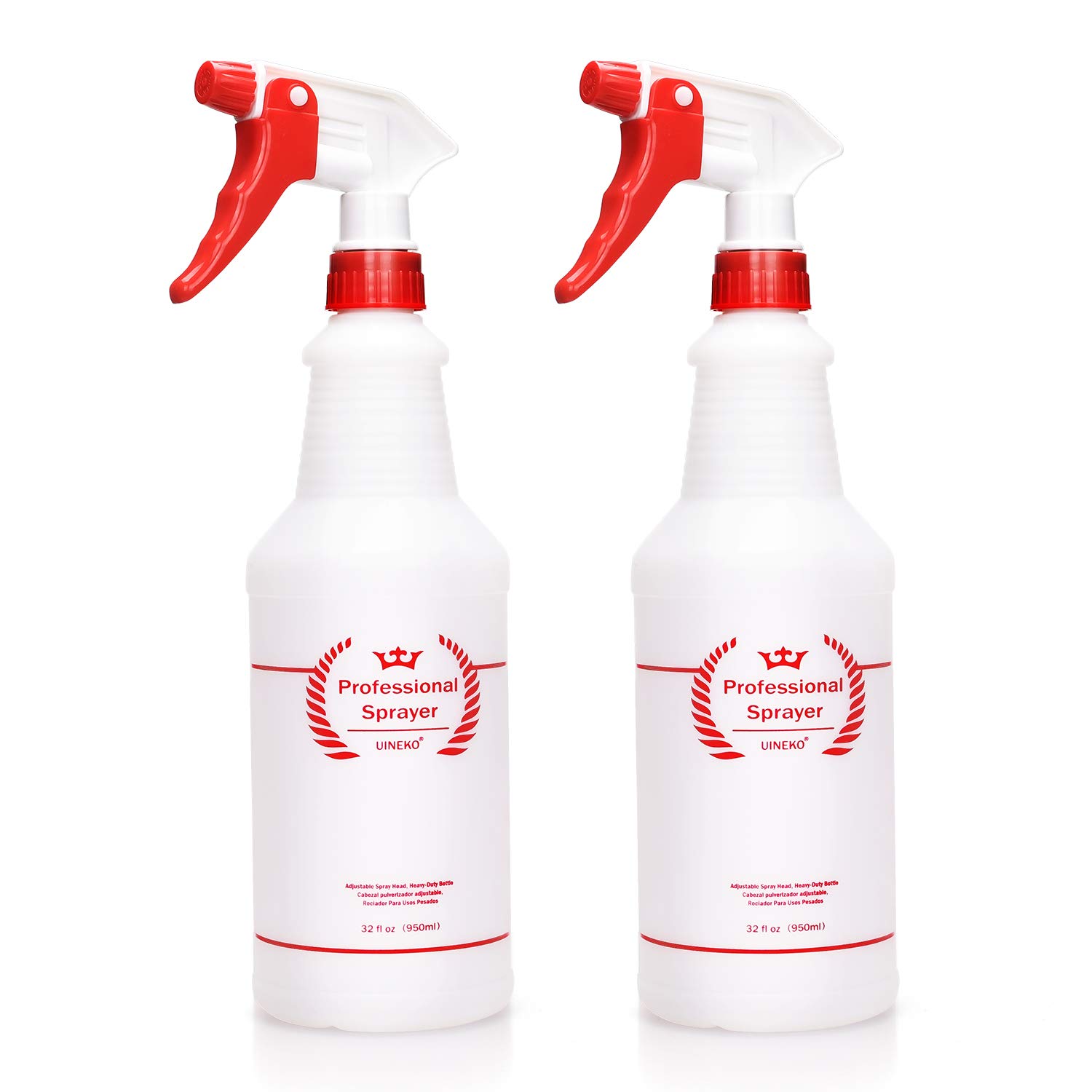 Plastic Spray Bottle 2 Pack, 32 Oz, All-Purpose He...