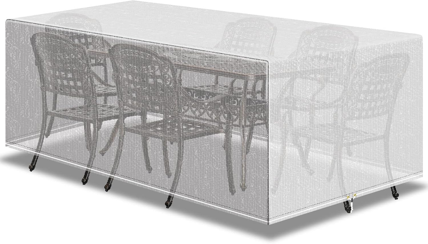 PATIO PLUS Outdoor Transparent Furniture Set Cover Waterproof - Garden Rectangul...