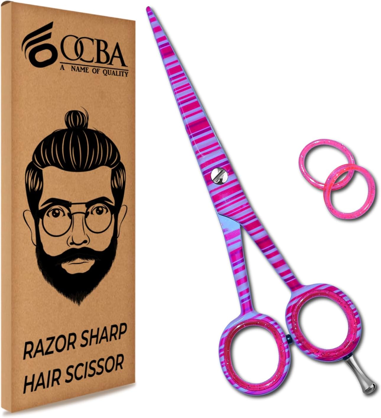 OCBA Professional 6" Hairdressing Scissor Sharp Hair Cutting Scissors for Barber...