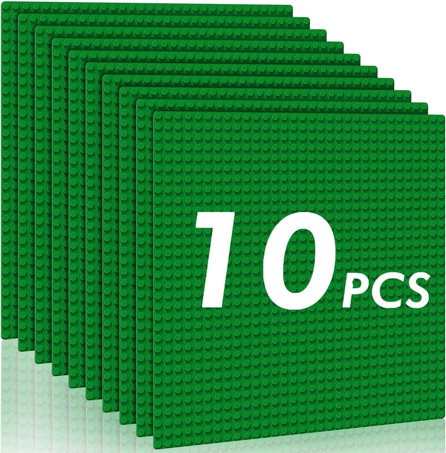 Mlikero 10 Pack Classic Baseplates Building Plates- Large 10" x 10" Building Bri...