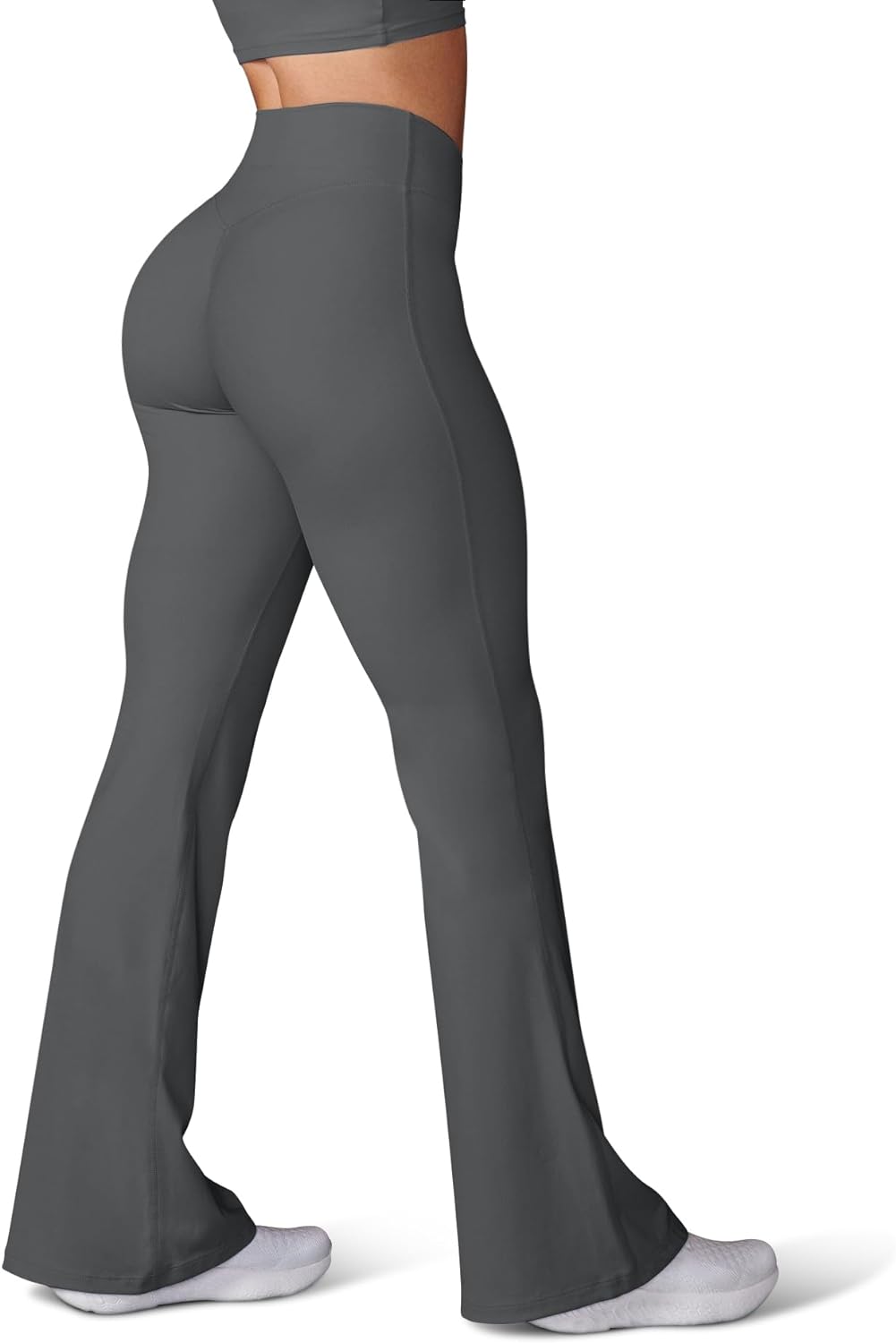 HEGALY Women's Flare Yoga Pants - Crossover Flare Leggings High Waisted Tummy Co...