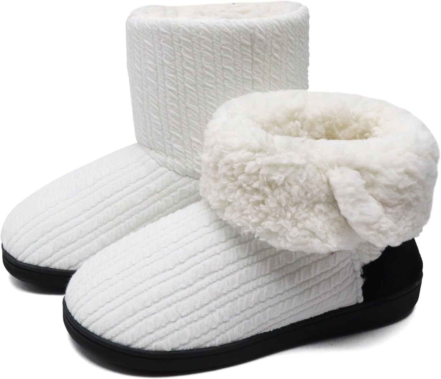 ONCAI Slippers Women Comfort Knit Fleece Boot Slippers Memory Foam Winter Warm L...