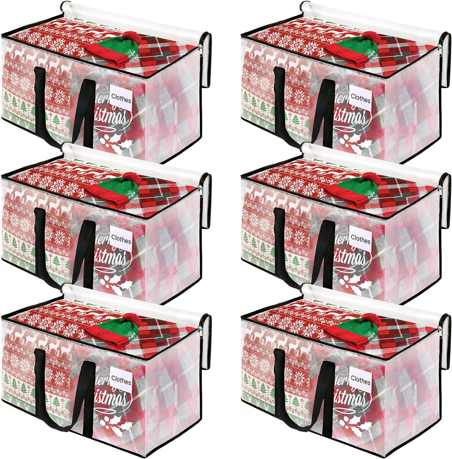 Clear Moving Bags Heavy Duty Extra Large, Moving Supplies with Reinforced Handle...