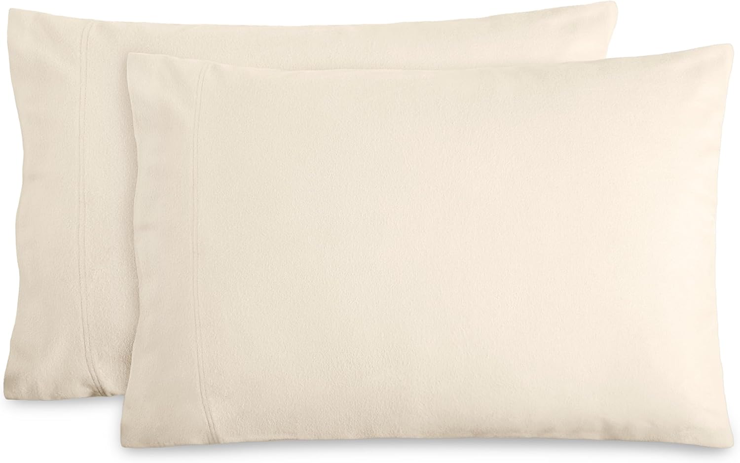 Bare Home Flannel Standard Pillowcases Set of 2-100% Cotton - Velvety Soft & Coz...