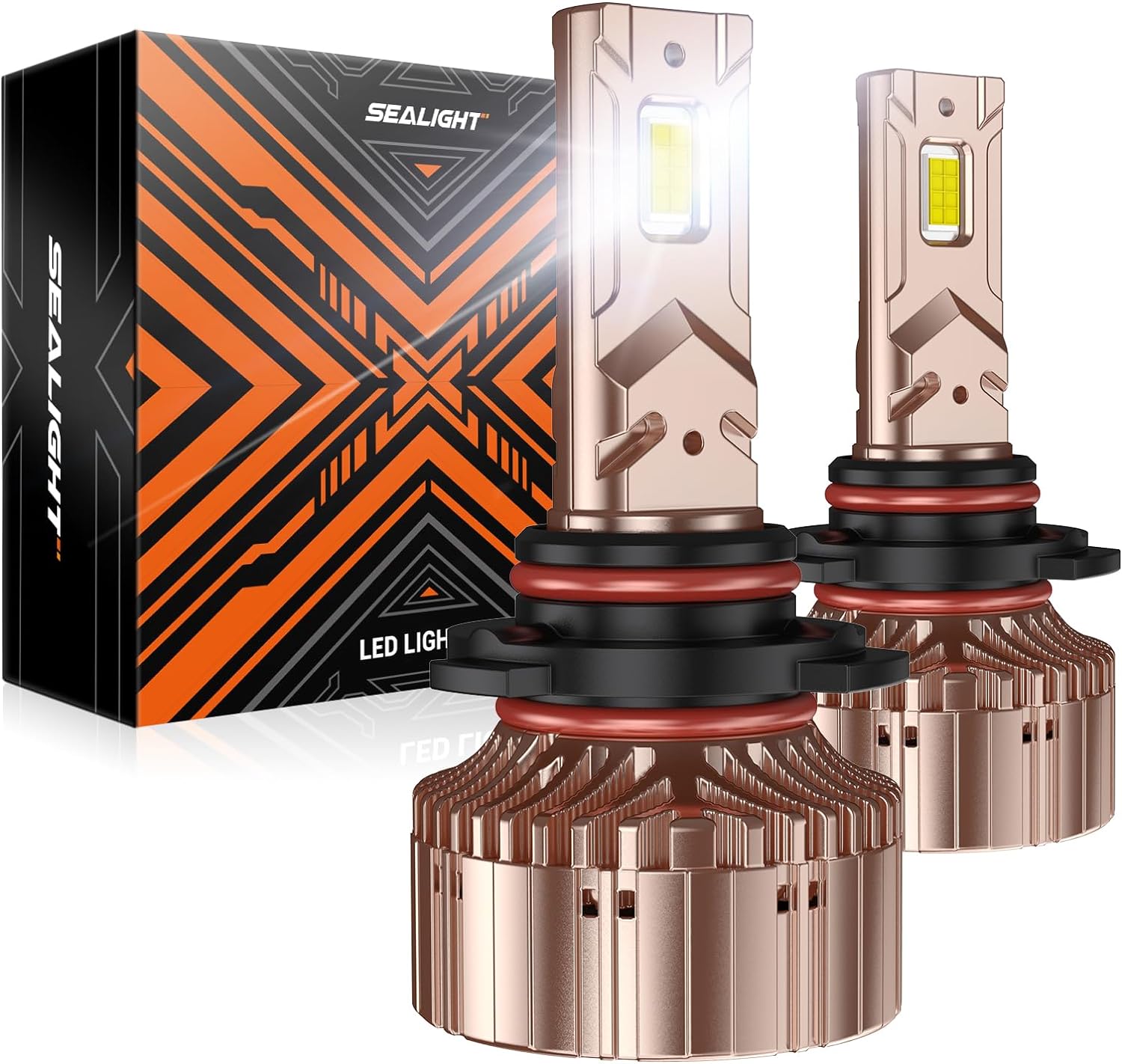 SEALIGHT 2024 Latest 9012/Hir2 Light Bulbs, 40000LM 6000K Cool White Light Super...