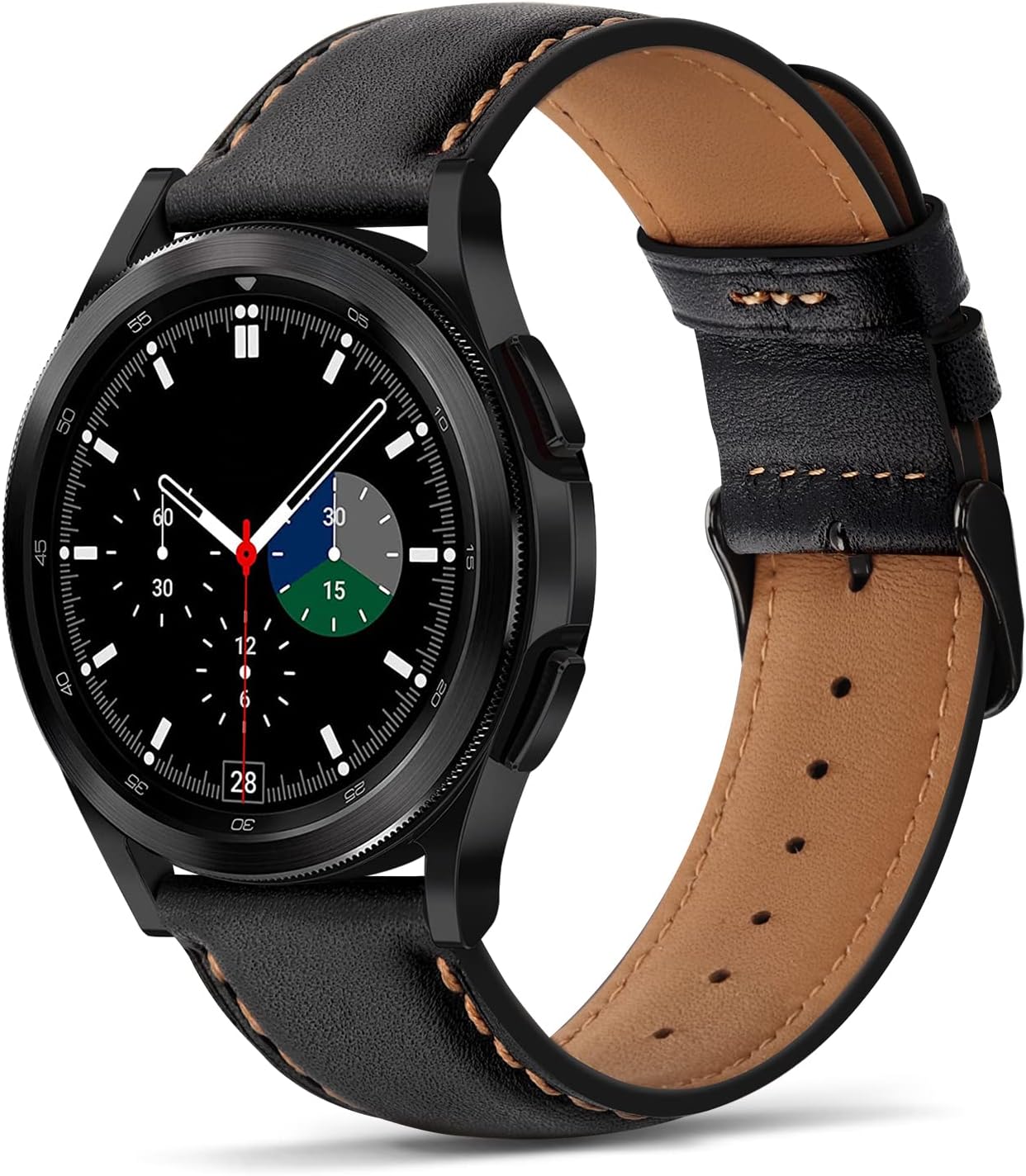 Tasikar 22mm Leather Straps Compatible with Samsung Galaxy Watch 3 45mm/Watch 46...