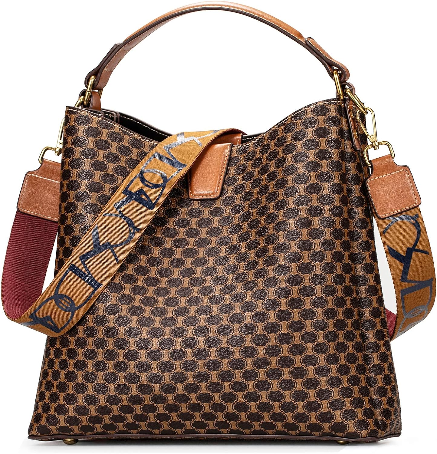 IBFUN Women Satchel Handbag Purse Ladies Leather Vintage Top Handle Tote Handbag...