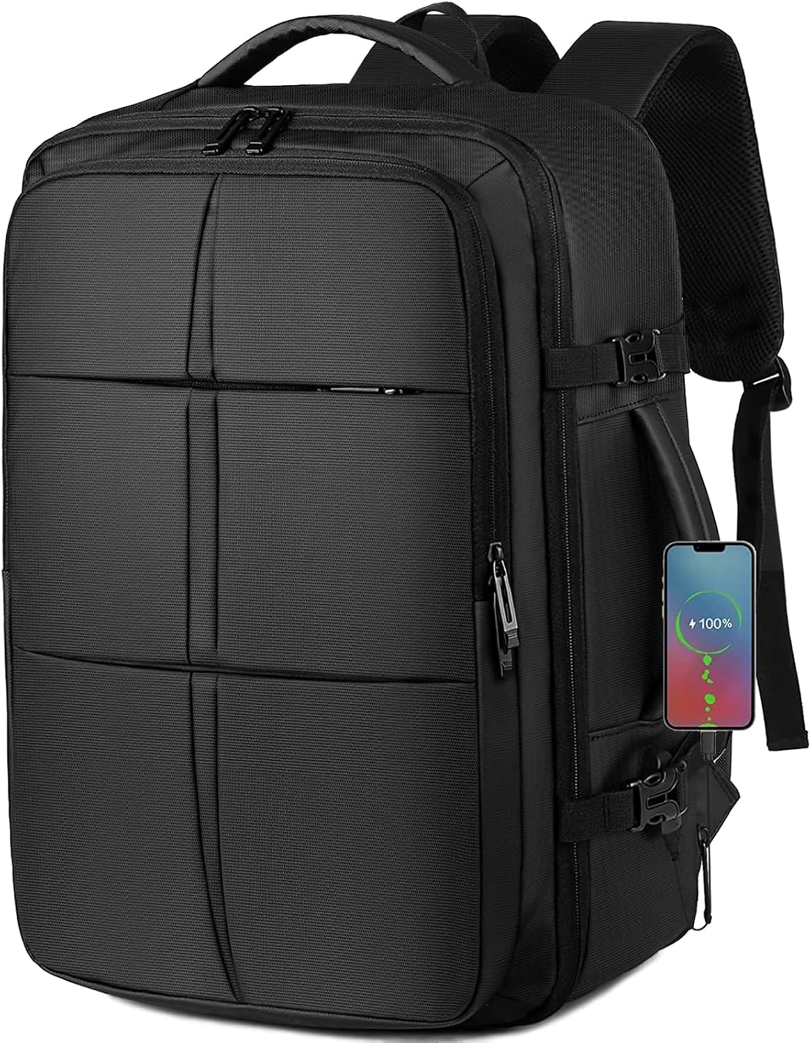 Travel Backpack, 50L Carry On Backpack, Expandable Extra Large Backpack Flight A...