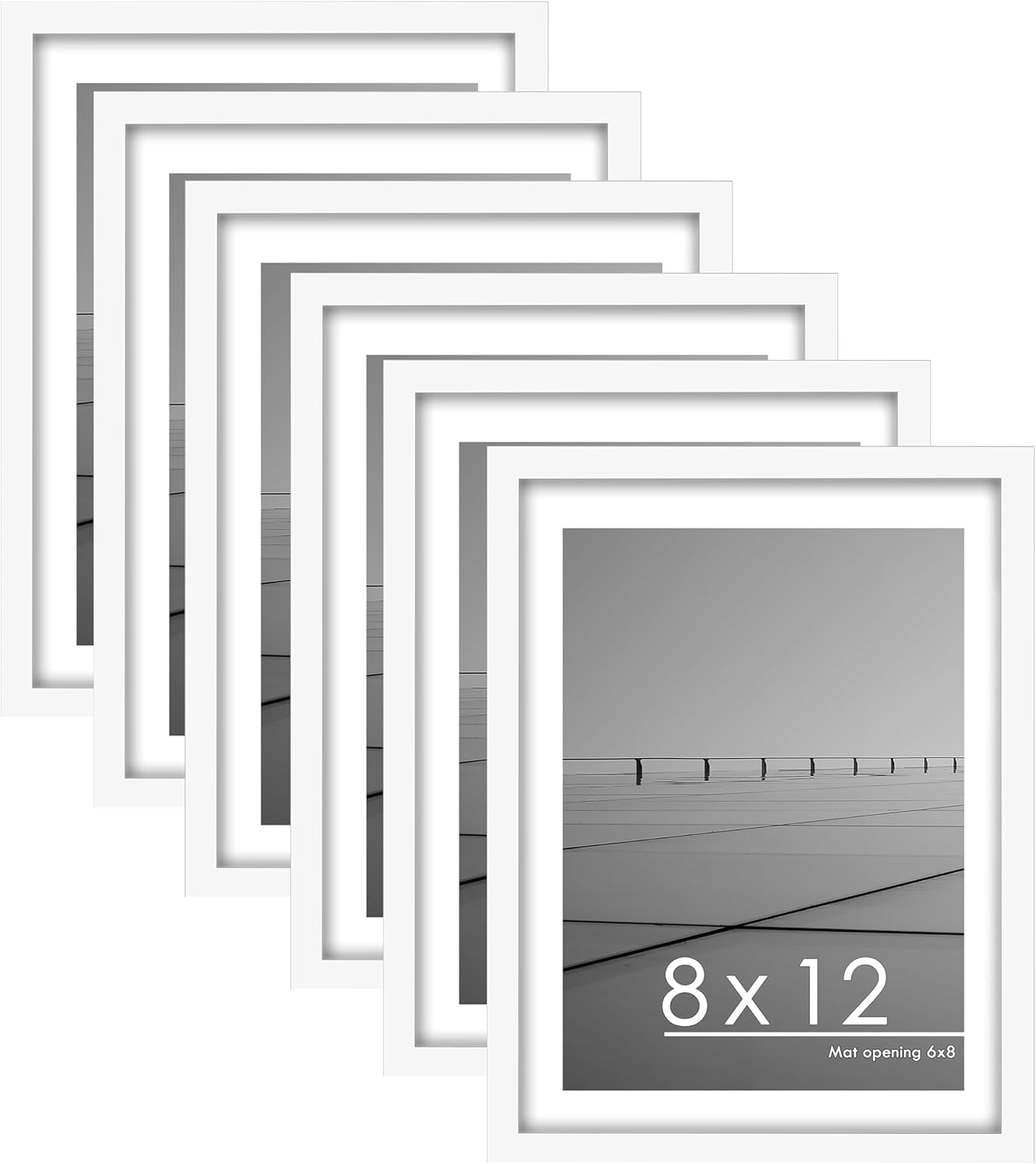 PEALSN 8x12 Picture Frame, Special Frame Set of 6, Innovative Display Pictures F...