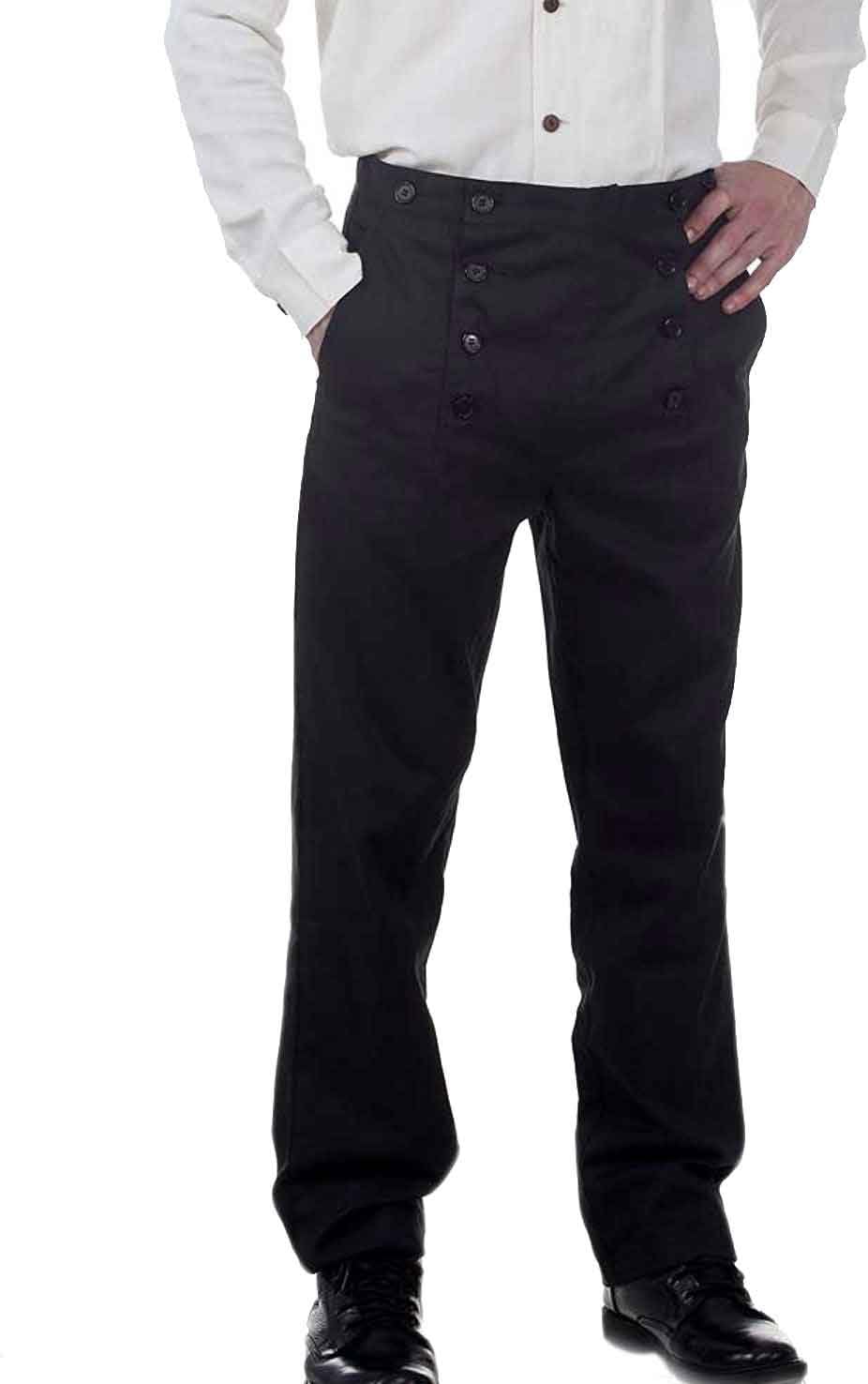 ThePirateDressing Steampunk Victorian Cosplay Costume Architect Men's Pants Trou...