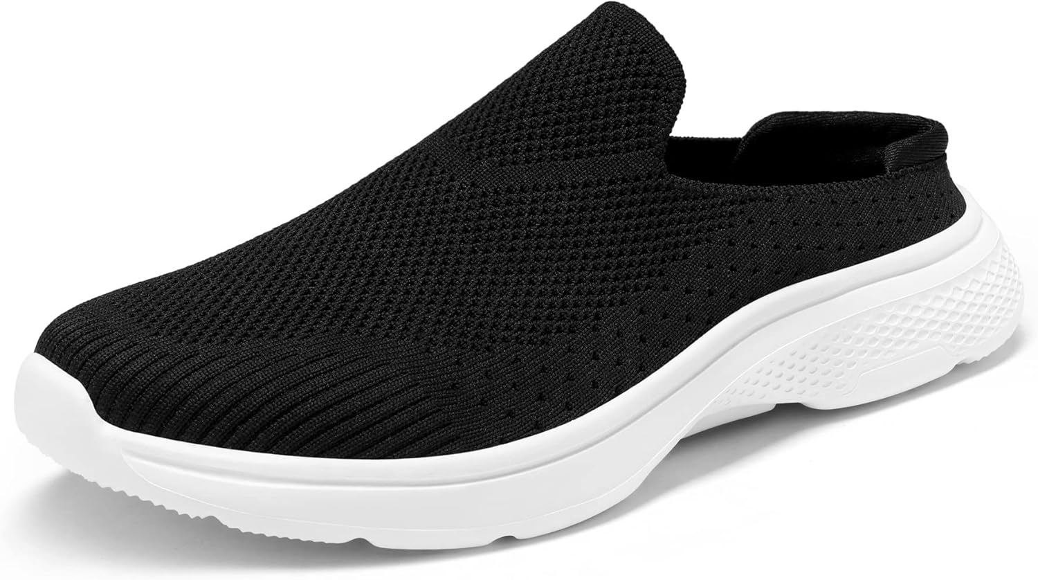 DREAM PAIRS Mules, Special Shoes Slip on Sneakers for Women, Innovative Knit Fla...